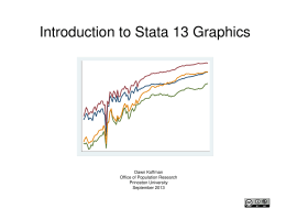 Introduction to Stata 13 Graphics - Office of Population Research