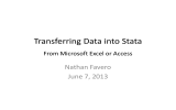 Transferring Data into Stata
