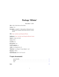 Package `RStata`