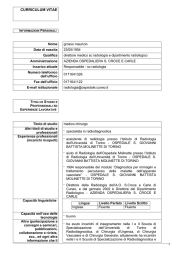 curriculum vitae - Home page Ospedale