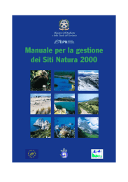 Manuale per la gestione dei Siti Natura 2000