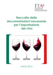Documenti per esportare vini