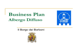 Business Plan Albergo Diffuso - Istituto D`Istruzione Secondaria