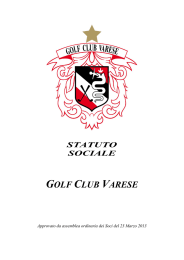 statuto - Golf Club Varese