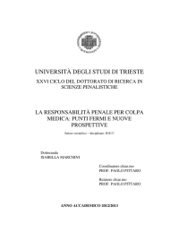 Tesi dottorato - OpenstarTs - Università degli Studi di Trieste