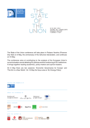 The State of the Union conference will take place in Palazzo
