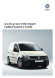 Listino prezzi Volkswagen Caddy Furgone e Kombi