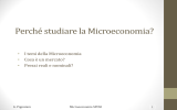 Perché studiare la Microeconomia?
