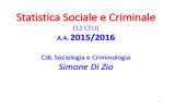 Statistica Sociale e Criminale - Università degli Studi "G. d`Annunzio"