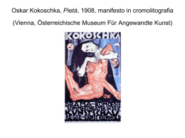 Oskar Kokoschka, Pietà, 1908, manifesto in cromolitografia (Vienna