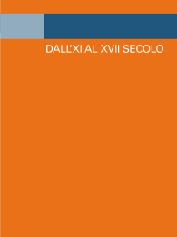 DALL`XI AL XVII SECOLO