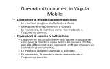 Operazioni tra numeri in Virgola Mobile