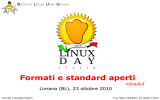 Formati e standard aperti - Belluno Linux User Group