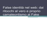 False identità nel web