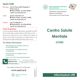 Centro Salute Mentale - AUSL Romagna