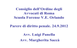 Parere di diritto penale - Ordine degli Avvocati di ROMA