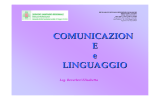 Comunicazione e linguaggio