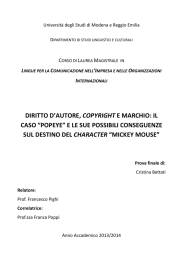 Cristina Bettani - Diritto di autore, Copyright e Marchio