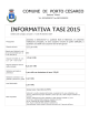 informativa tasi 2015 - Comune di Porto Cesareo
