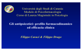 Gli antipsicotici - Università degli Studi di Catania