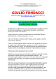 giulio fondacci - Ancheiopossoallenare.com