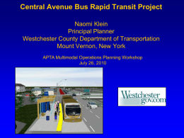 Central Avenue Bus Rapid Transit Project