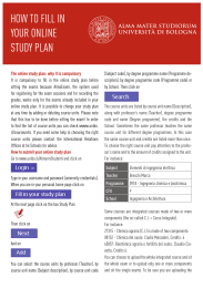 how to fill in your online study plan