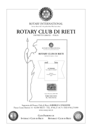 ROTARY CLUB DI RIETI