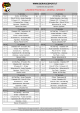 Calendario Juniores provinciali