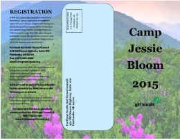 Camp Jessie Bloom 2015 REGISTRATION