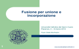 Fusione per unione e incorporazione