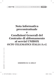 Condizioni generali del contratto con Octo Telematics s.r.l.