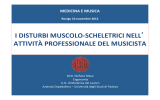 I disturbi muscolo-scheletrici nell`attività professionale del musicista