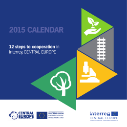 12 steps to cooperation in Interreg CENTRAL EUROPE