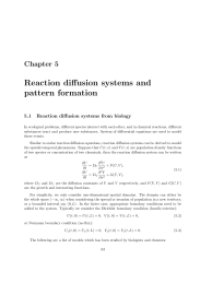Chapter 5: Reaction diffusion systems