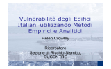 Vulnerabilità degli Edifici Italiani utilizzando Metodi Empirici e Analitici