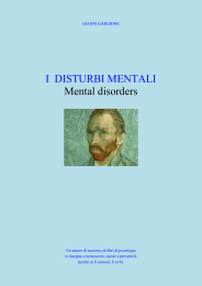 I DISTURBI MENTALI Mental disorders - E