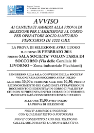 AVVISO - USL 6 Livorno