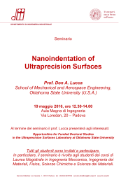 Nanoindentation of Ultraprecision Surfaces - CDII