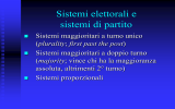 Sistemi elettorali e sistemi di partito