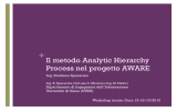 Il metodo Analytic Hierarchy Process nel progetto AWARE