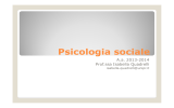 Psicologia sociale - Dipartimento di Giurisprudenza