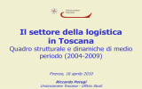 Il settore della logistica in Toscana.PRESENTAZIONE