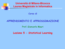 Università di Milano-Bicocca Laura Magistrale in Informatica