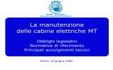 Manutenzione delle cabine elettriche MT/BT