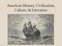 AMERICAN HISTORY, CULTURE, LITERATURE