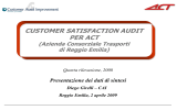 Scarica la sintesi dell`indagine di customer satisfaction ACT 2008
