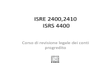 Lezione 12 ISRE 2400 2410 - ISRS 4400 - 24-05-2013