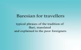 Baresian for travellers