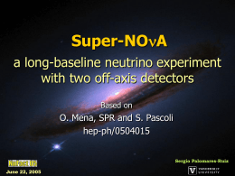 a long-baseline neutrino experiment with two off